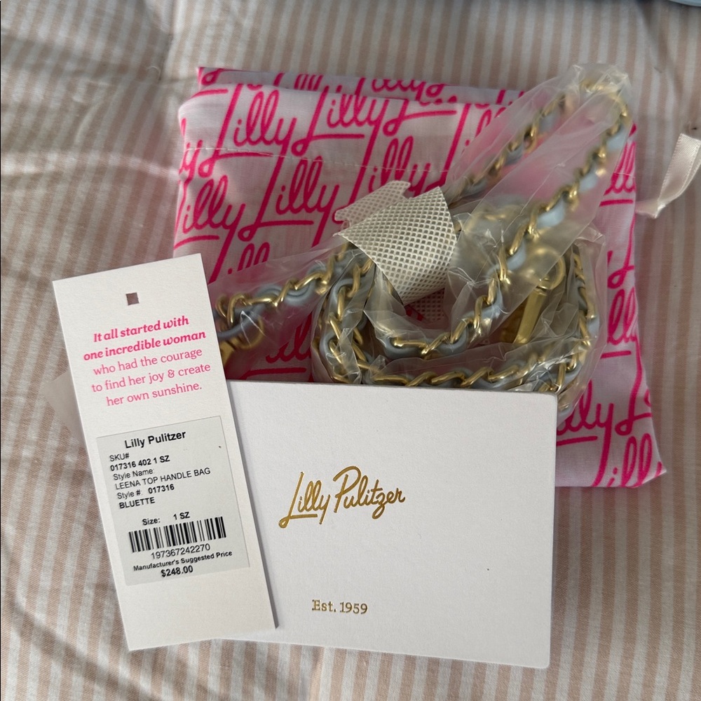 Lilly Pulitzer Leena Top Handle Bag in Blue - Picture 13 of 14